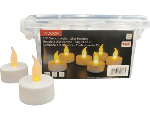 Bougies chauffe-plat LED, paquet de 25 pour l''intérieur