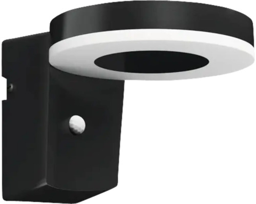 Applique murale noire de forme ronde