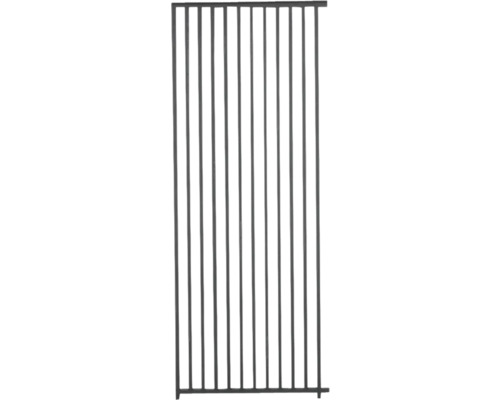 Grille métallique avec barreaux verticaux