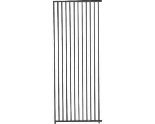 Clôture métallique avec barreaux verticaux