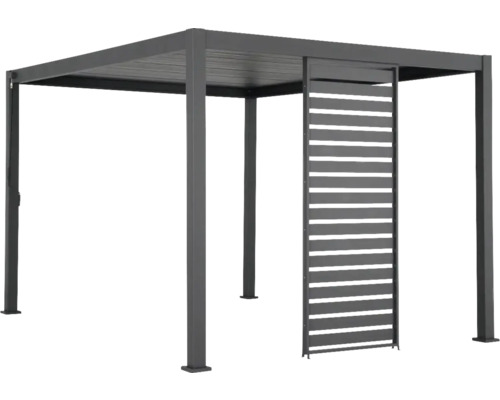 Paroi à lamelles horizontale Mirador Classic, Deluxe 111 123 x 235 cm anthracite
