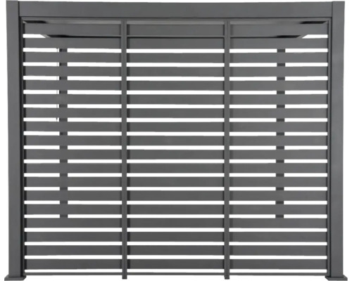 Pergola Seitenwand mit horizontalen Lamellen