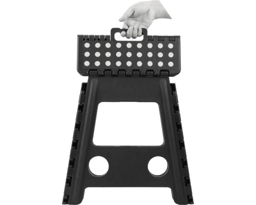 Tabouret pliant en plastique avec poignée