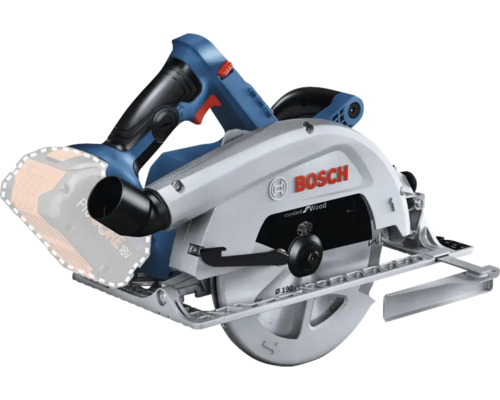 Bosch Professional Akku-Handkreissäge GKS 18V-68 ohne Akku und Ladegerät inklusive Parallelanschlag