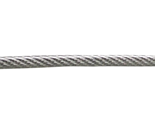 Pösamo Câble d'acier Ø 1,5-3 mm acier galvanisé plastifié sur bobine Câble en acier