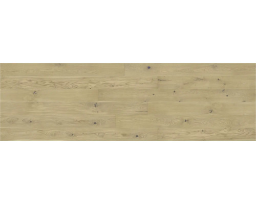 Holzfußboden aus hellem Holz mit Astlöchern