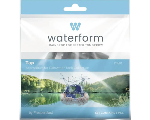 Waterform Zubehör für Regenwassertanks, Set mit drei Stück