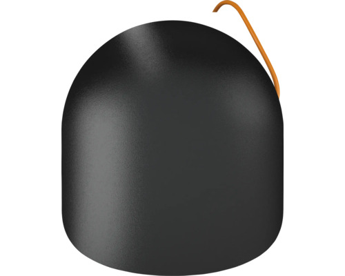 Schwarzer Pflanztopf mit Aufhängung