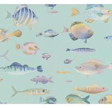 Papier peint avec motif de poissons