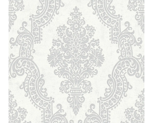 Tapete mit floralem Damastmuster