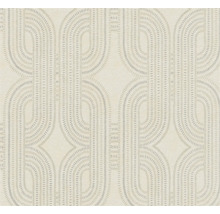 Tapete mit geometrischem Muster aus Halbkreisformen