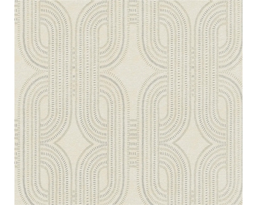 Tapete mit geometrischem Muster aus Halbkreisformen