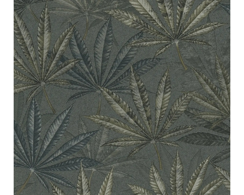 Papier peint avec motif de feuilles