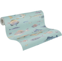 Rouleau de papier peint avec motif de poissons