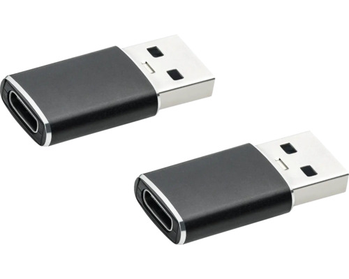 Zwei USB-Adapter mit USB-A- und USB-C-Anschluss