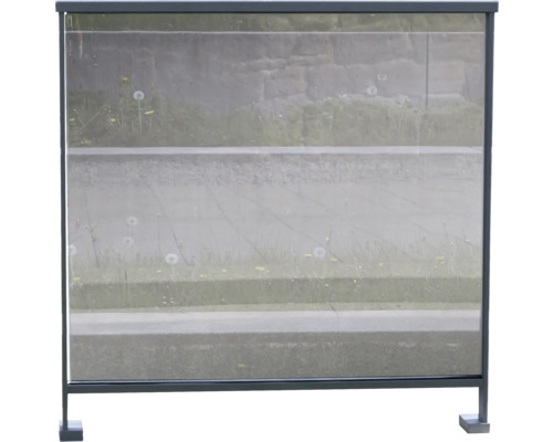 Vitre en verre de sécurité feuilleté anthracite pour garde-corps Pertura Triton Pare-vue autoportant pour l''extérieur