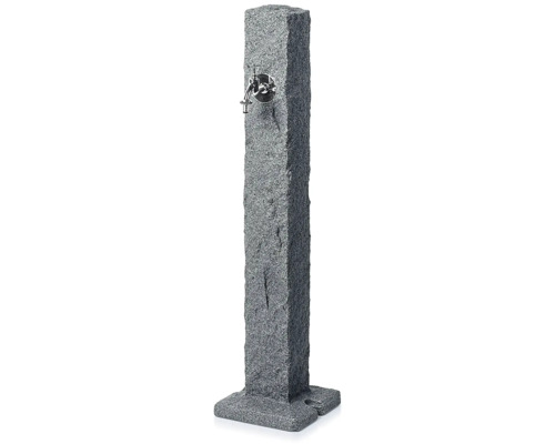 Borne fontaine de jardin en pierre avec robinet