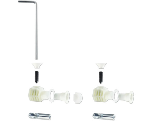 Einzelteile für Belüftungsdüsen mit Inbusschlüssel