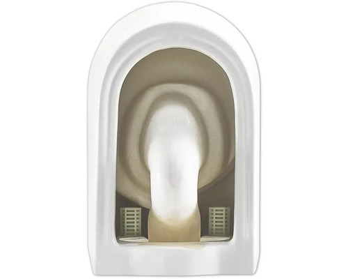 Vue intérieure d''une toilette sans bride