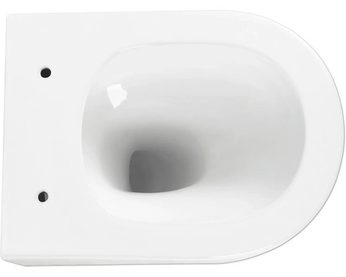Weisses Tiefspül-WC von oben
