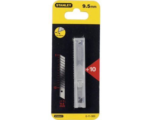 Stanley Logo Abbrechklingen 9,5 Millimeter, 10 Stück