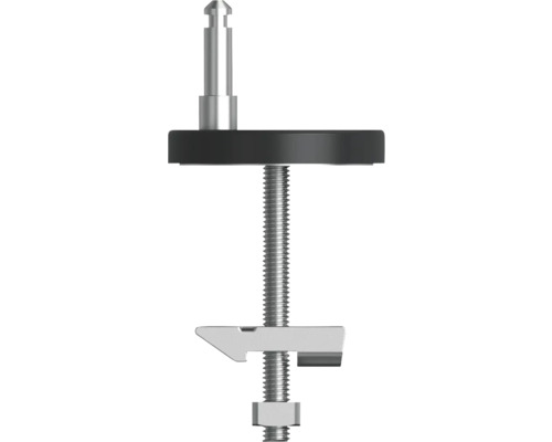 Broche avec filetage et vis de blocage noire