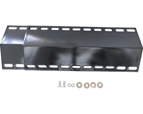 Capot de brûleur protection réglable contre les flammes Repair & Replace acier 26 - 48 cm Cache brûleur de gril avec matériel de fixation