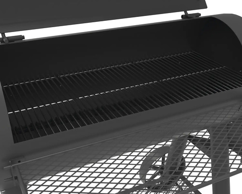Barbecue avec grille et étagère de rangement