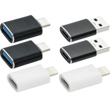 Mehrere USB-Adapter mit unterschiedlichen Anschlüssen