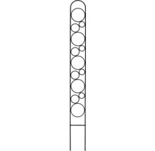 Dekoratives Rankgitter mit kreisförmigem Design zur Pflanzenunterstützung im Garten.