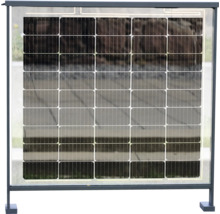 Panneau solaire dans un cadre pour la production d''électricité