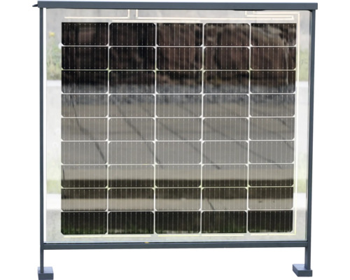 Panneau solaire dans un cadre pour la production d''électricité