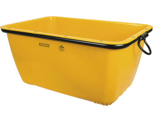 Cuvette à mortier jaune en plastique avec poignées