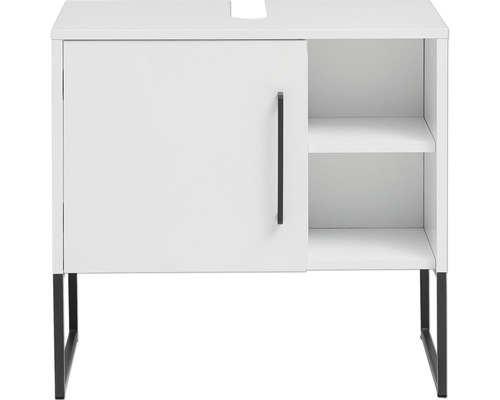 Waschbeckenunterschrank Möbelpartner Limone 60.4 cm kreideweiss