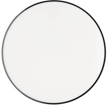 Runder Spiegel mit schwarzem Rahmen
