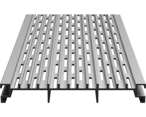 Metallrost mit Schlitzen für den Aussenbereich
