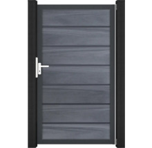 Portillon de jardin avec panneaux horizontaux et poignée