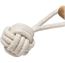 Corde en coton avec tête en bois