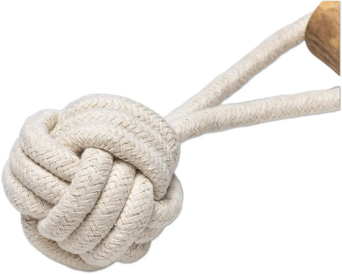 Corde en coton avec tête en bois