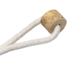 Brosse de bain en bois avec cordon