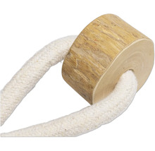 Corde avec anneau en bois