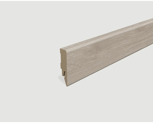 Sockelleiste foliert Eiche grau L207 2400 x 58 x 14 mm