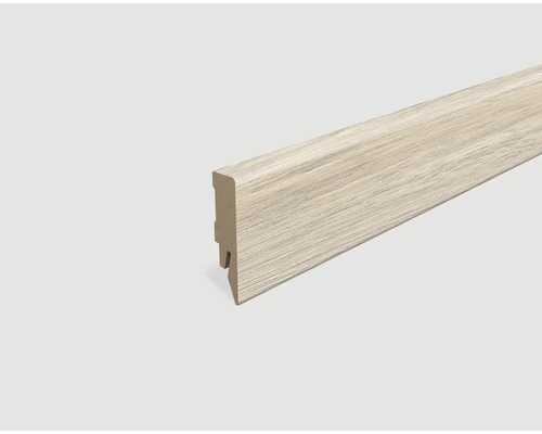 Plinthe plaxée chêne clair L388 2400 x 58 x 14 mm