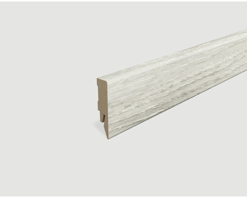 Sockelleiste foliert Eiche Pazifikblau L504 2400 x 58 x 14 mm