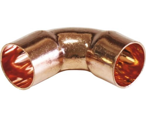 Angle 90° 2 manchons 18mm 10 pièces cuivre Coude en cuivre pour installations de tuyauterie