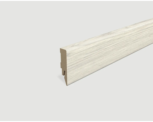 Plinthe plaxée chêne blanc L582 2400 x 58 x 14 mm