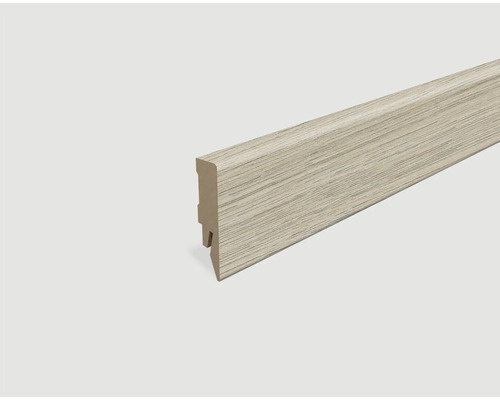 Plinthe plaxée chêne clair L616 2400 x 58 x 14 mm