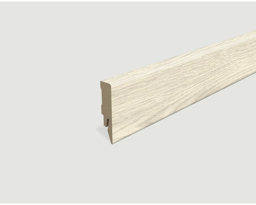 Plinthe plaxée chêne blanc L626 2400 x 58 x 14 mm