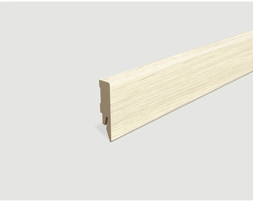 Plinthe plaxée chêne champagne L628 2400 x 58 x 14 mm