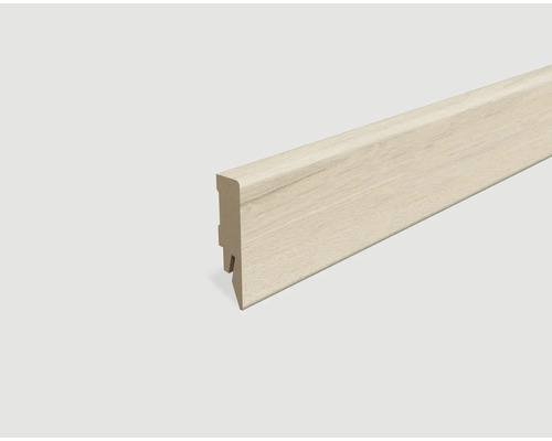 Plinthe plaxée chêne blanc L6312400 x 58 x 14 mm